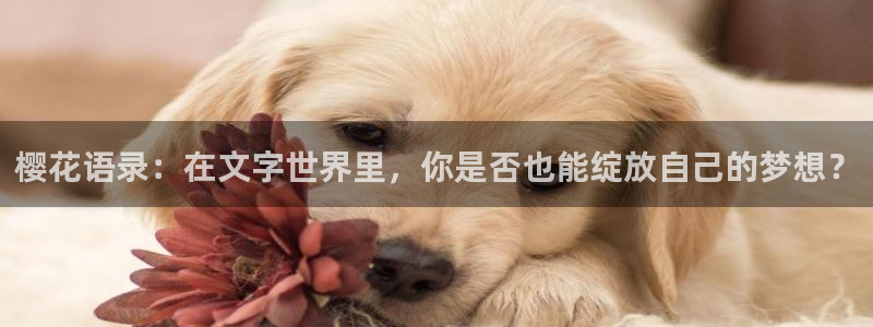 卧龙娱乐app下载：樱花语录：在文字世界